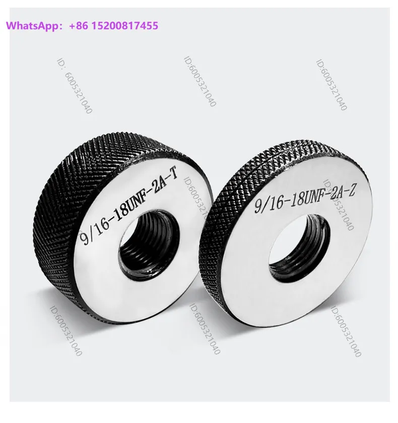 American Thread Ring Gauge Pass Stop External Thread Gauge 2 inch Ring Gauge 2-1/8 -8UN 1/4-16/20UN-2A