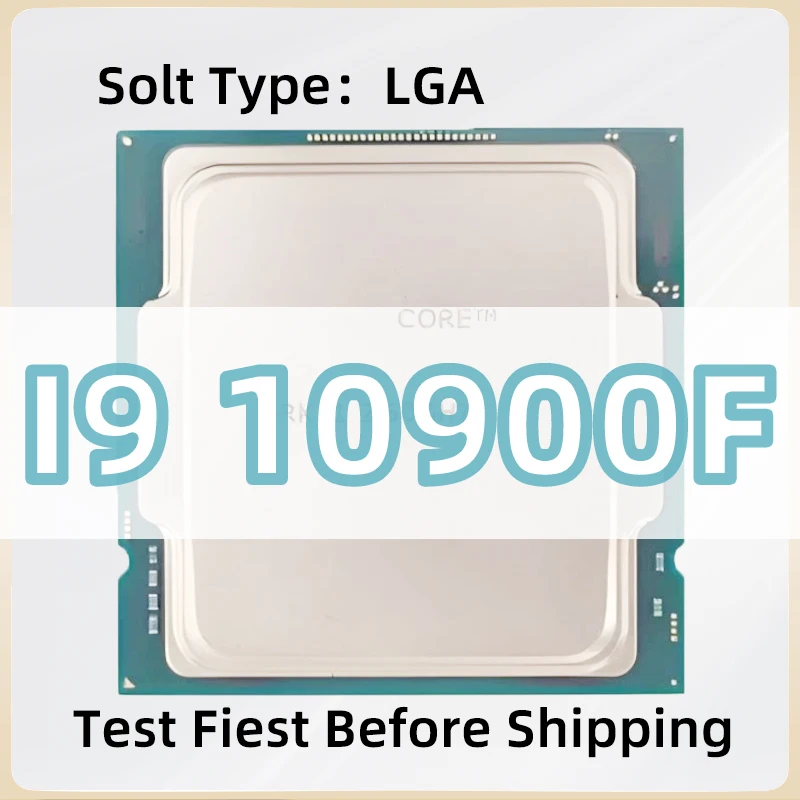 Core i9-10900F LGA1200 CPU 14nm 10-Cores 20-Threads 2.8GHz 20MB 65W 10th Generation Processor for Z490 motherboard I9 10900F