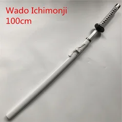 Anime Cosplay 1:1 Wado Ichimonji  Zoro Sword Weapon Armed Katana Espada Wood Ninja Knife Samurai Sword Prop Toys 100cm