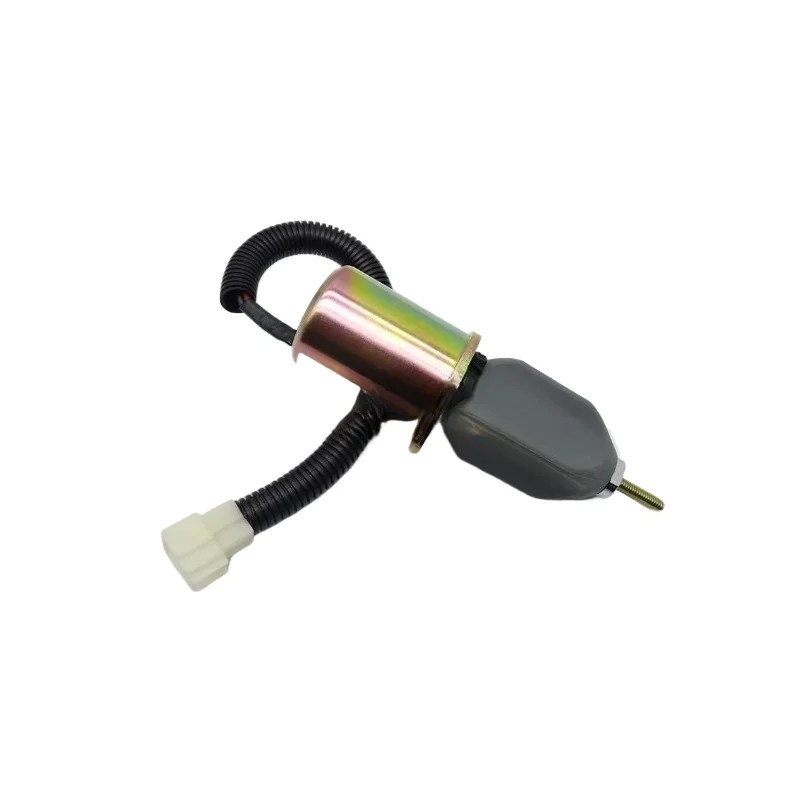

For 1753ES-12A3UC5B1S1 12V Flameout Solenoid Switch Engine Fuel Cut Off Solenoid Valve for Excavator Engineering Machinery