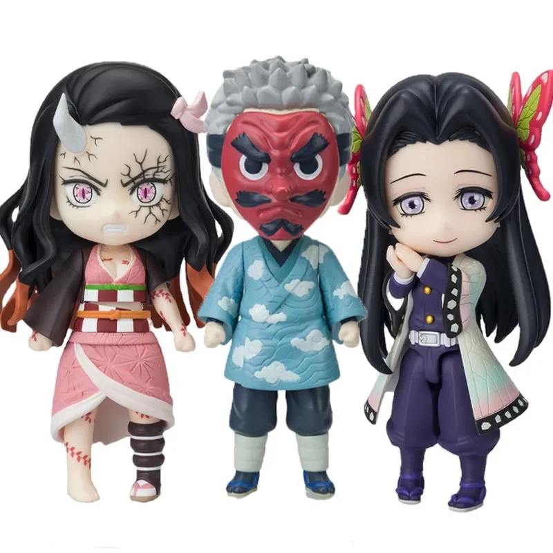 

Bandai Genuine Figuarts Mini Demon Slayer Kamado Nezuko Kochou Kanae Urokodaki Sakonji Anime Action Figures Toys for Kids Gifts