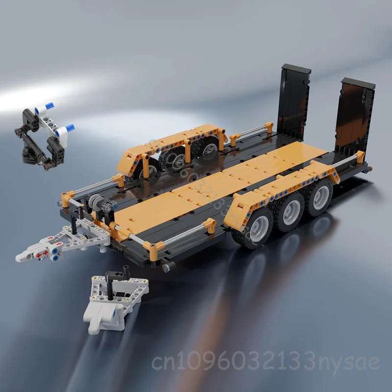 MOC 42126 F150 Raptor Auto Trailer Technische Sleepwagens Model bouwstenen Educatief Kinderen Monteren Bakstenen Speelgoed Kerstcadeau