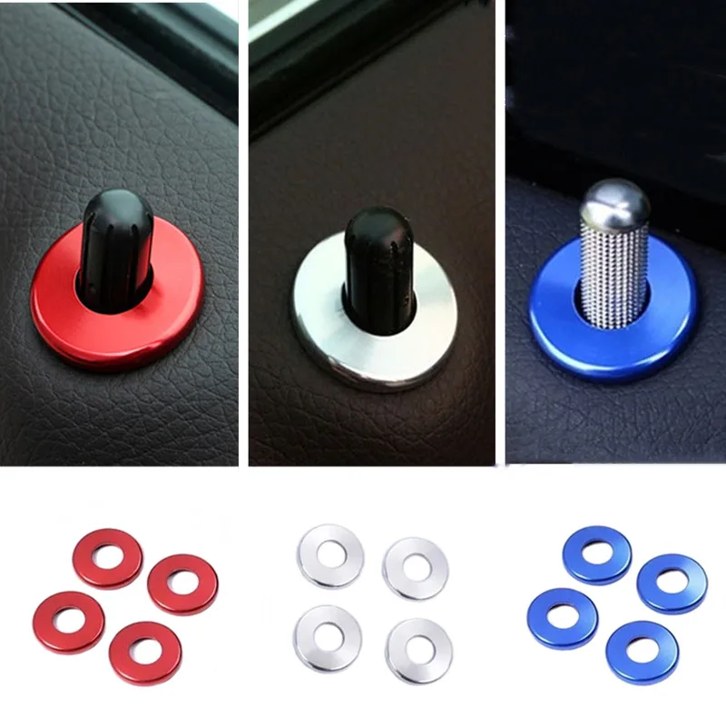 Autotürriegel-Lock-Pin-Basis, dekorativer Ring-Aufkleber, passend für Mercedes Benz C W205 C63 E W213 GLC X253 Coupe C292 Amg Zubehör