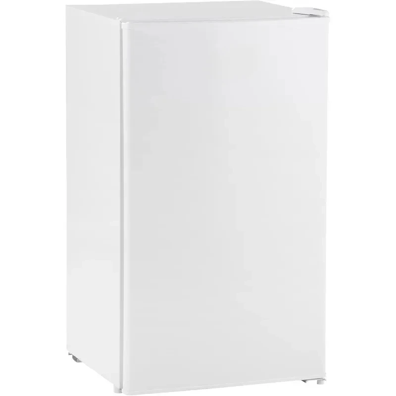Mini Fridge with Freezer Compartment Single Door Compact Fridge with Adjustable Thermostat
