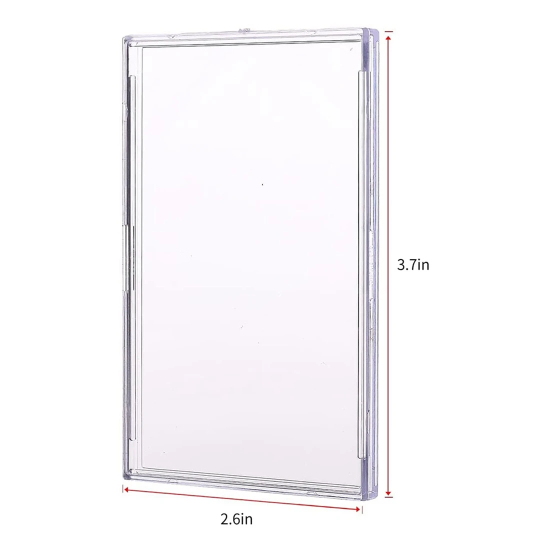 Cards Sleeves Top Loaders 10 Hard Plastic Card Protector Clear Card Brick + 2 Display Stand