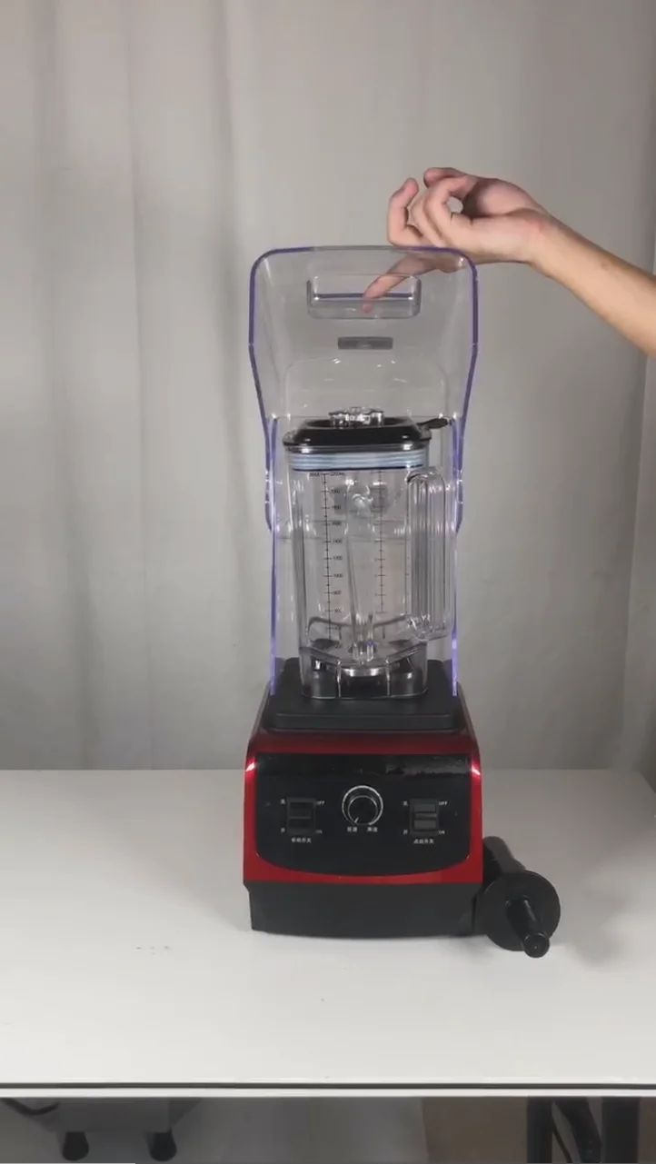 High Speed Commercial Blender Multifunctional Smoothie  With Low-noise Cover For Home & Commercial Use