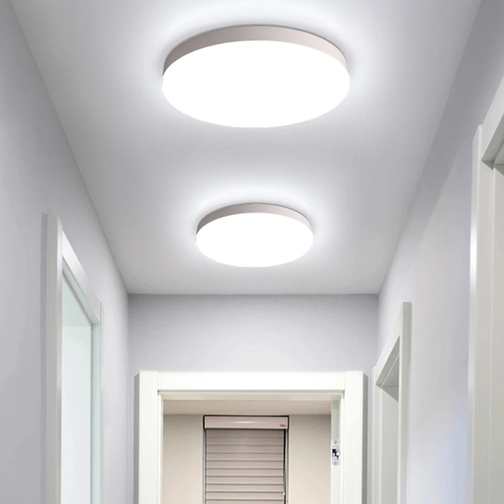 

220 В креативный светодиодный потолочный светильник, круглый простой потолочный светильник, декоративный светильник для столовой, балкона, спальни (18 Вт, без