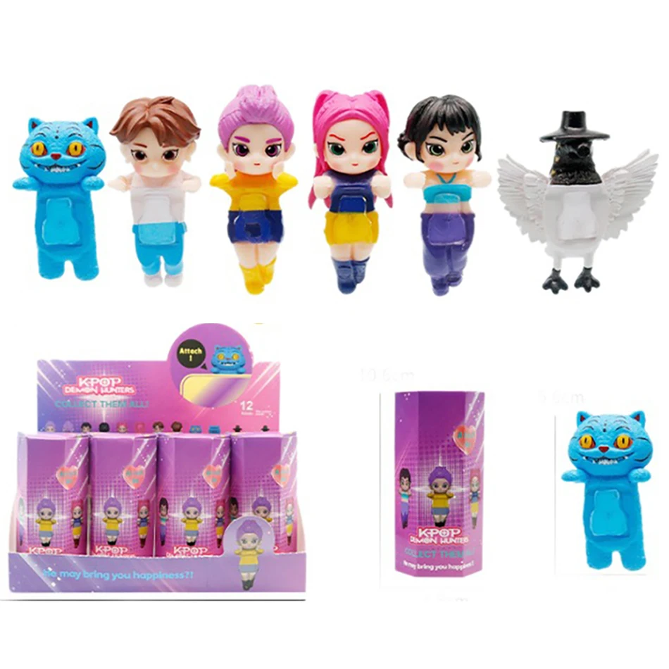 2025 حار بيع K البوب شيطان الصيادين صندوق أعمى سلسلة شخصيات كرتونية الحلي دمى المشجعين الأطفال هدية عشوائي صندوق أعمى اللعب