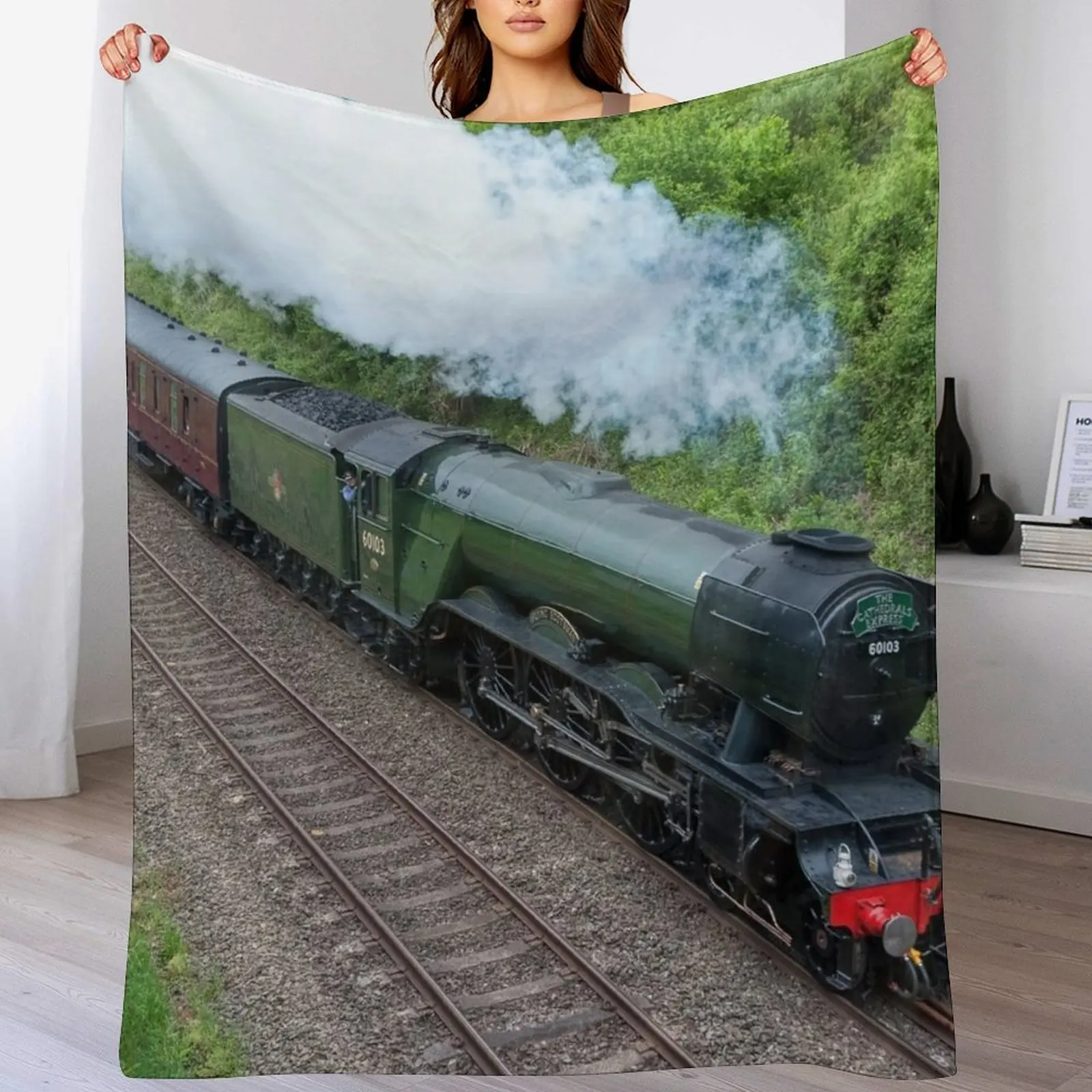 

The Flying Scotsman Throw Blanket Plush Decorative Sofa Hairys Blankets