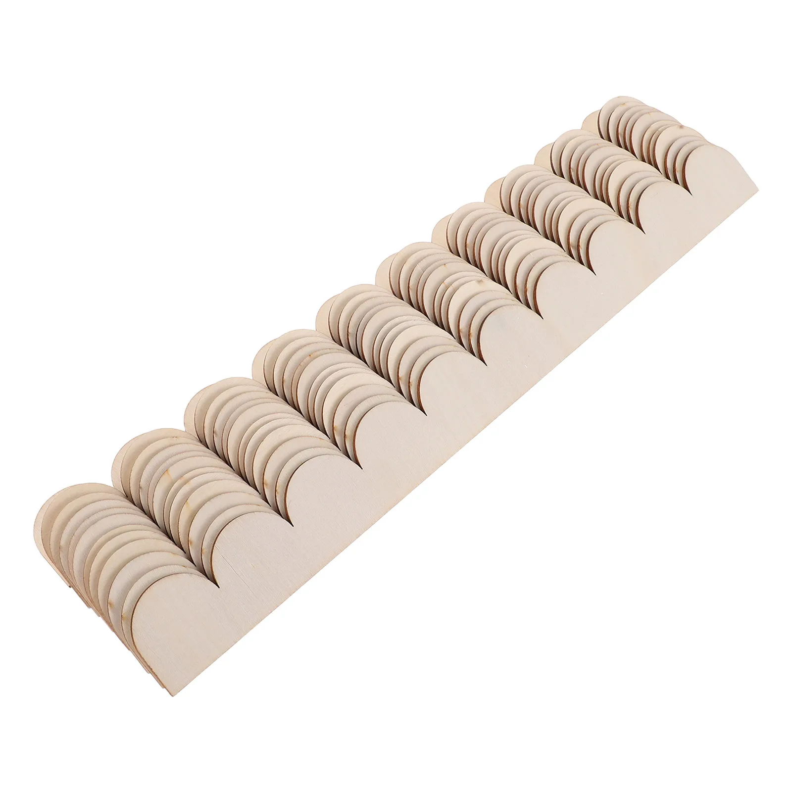

12PCS Wood Border Trim Scalloped Unfinished Decorative Edge Wooden Strips Moulding Wall Cabinet Shelf Door Frames Decoration