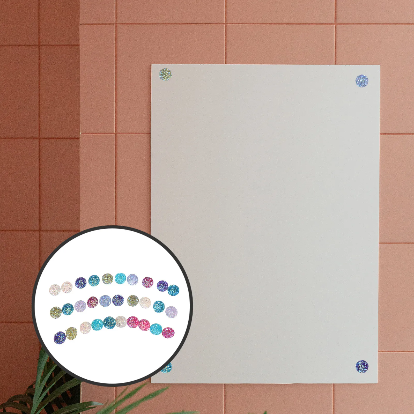 

30Pcs Diamond Pushpins Delicate Multi-Function Shining Thumbtacks Map Accessories Compact Home Office Desk Supplies