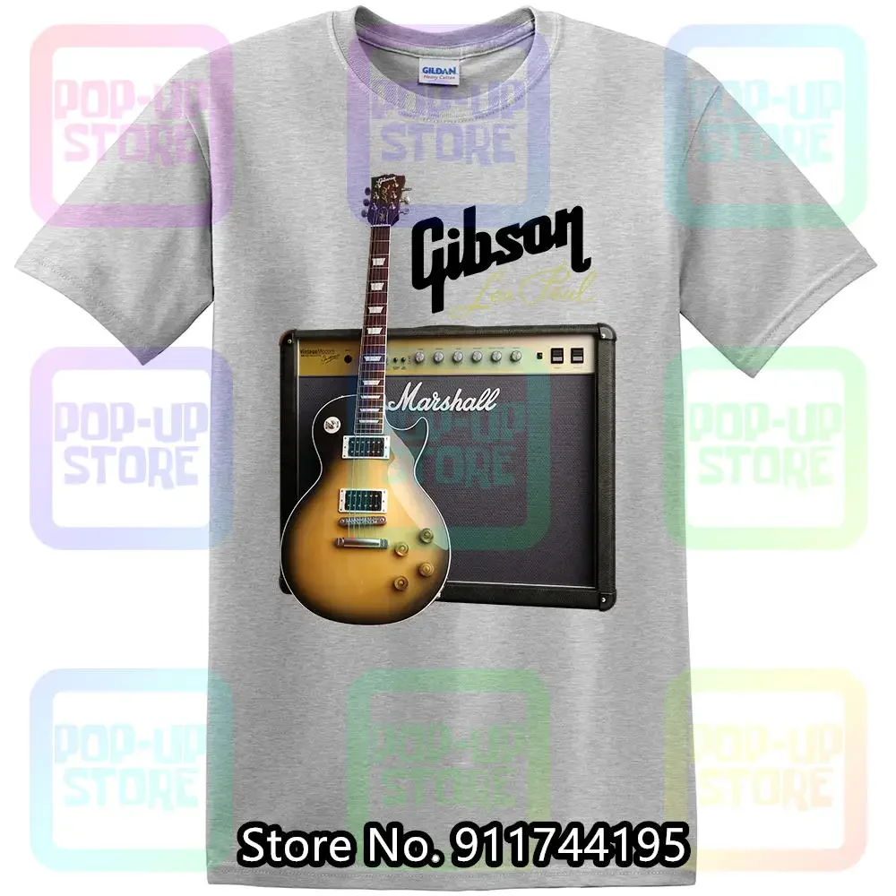 Gibson Les Paul Guitar T-shirt Cotton 100% Confort S-5XL size