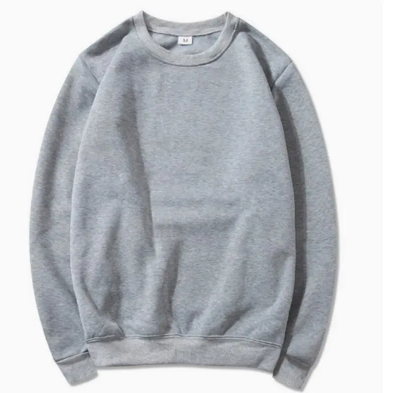 Herren-Hoodie mit Rundhalsausschnitt, Herbst-Winter-Fleece, warm, lässig, lockerer Pullover, einfarbig, Sport-Sweatshirt mit langen Ärmeln – Detail 10