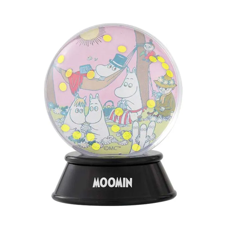 Bandai Gashapon Moominvalley Anime Figures Moomin Animation Scene Crystal Ball Desktop Prop Action Figures Model Kids Toy