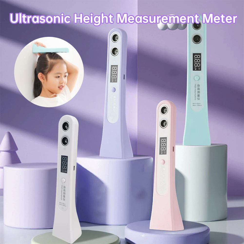 

Цифровой портативный ультразвуковой электронный измеритель роста 2026 с LED-дисплеем для взрослых и детей