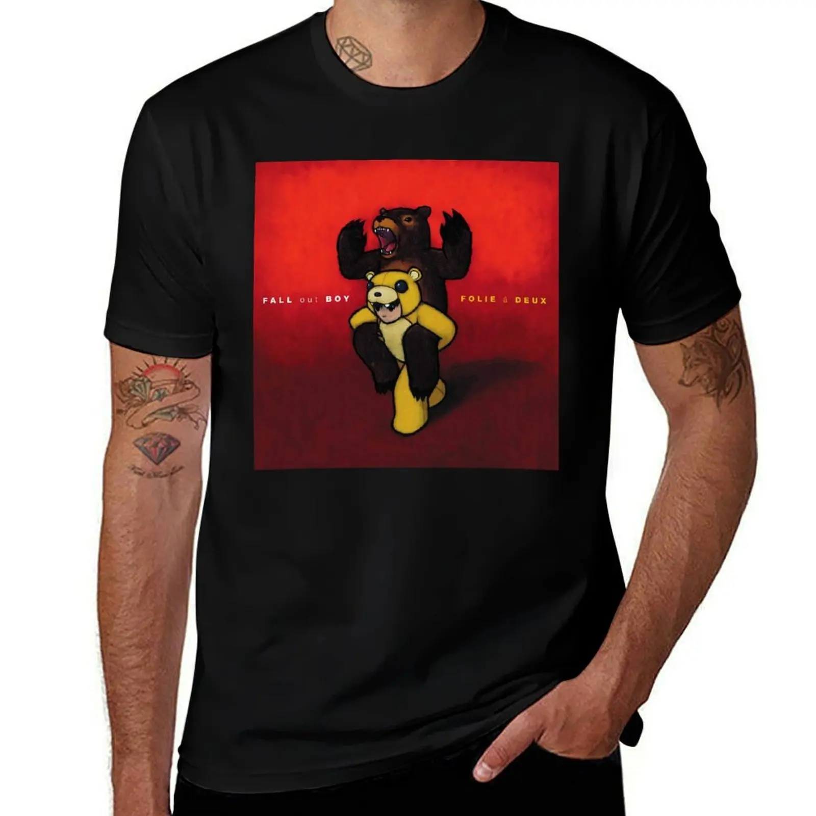 

fall out folie à deux 2021 masjuni T-Shirt t shirts with prints anime tshirt T-Shirt