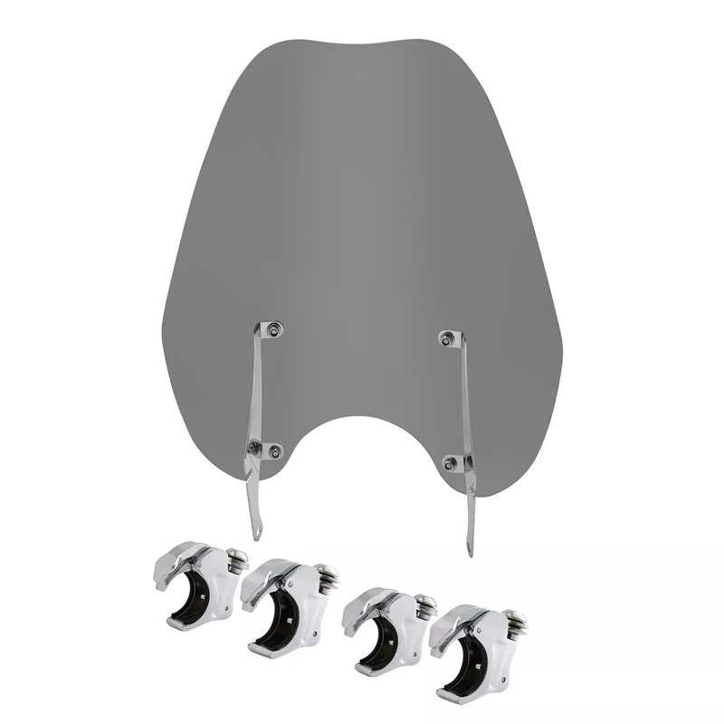 Windscreen Windshield & Bracket Fit For Harley Sportster Iron 883 1200 1988-2022