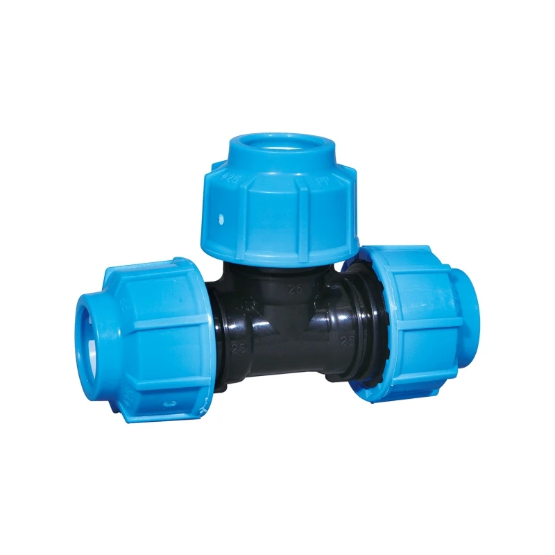 pp pipe fittings quick connection tee loose joint water pipe quick connection fittings