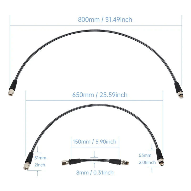 Manguera reguladora de alta presión para buceo profesional, tejido Flexible, seguro