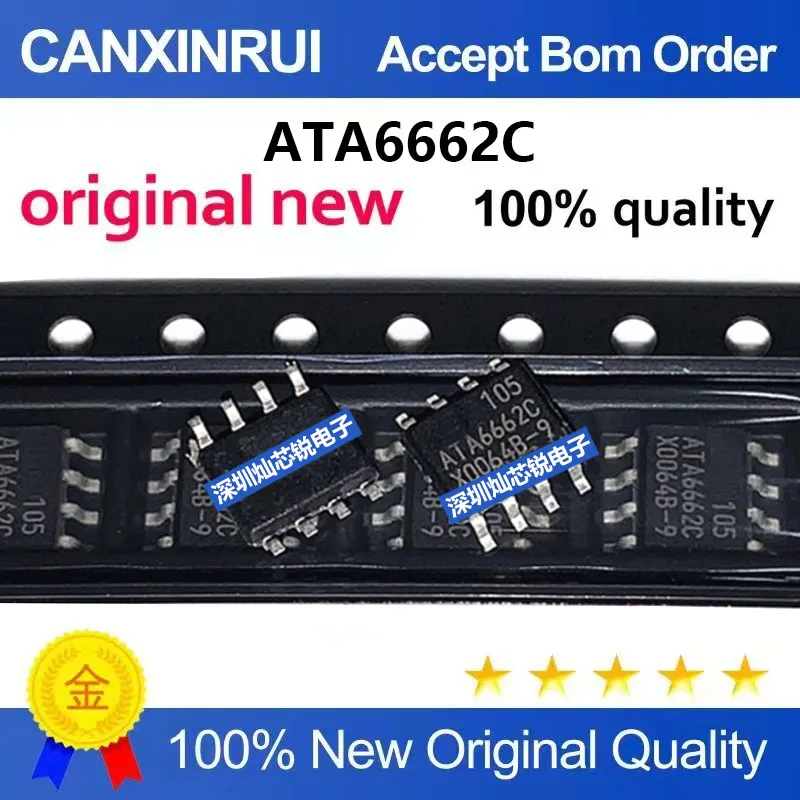 (5-100pieces)Brand New Original ATA6662 ATA6662C-TAQY SMD SOP8 CAN Communication Chip
