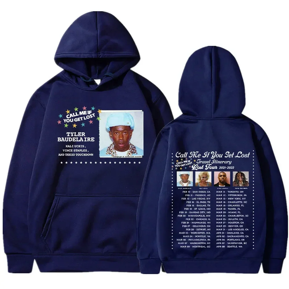 Call Me If You Get Lost Tour Hoodies Tyler The Creator Printed Streetwear Men Women Fashion Sweatshirts Oversized Hip Hop Hoodie