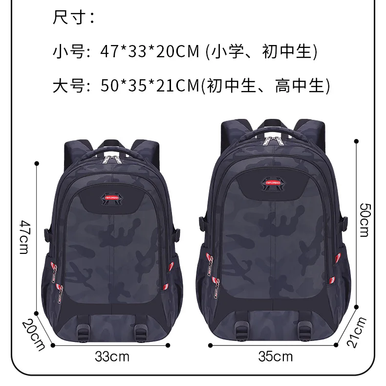 school bag Kids backpack water proof Preschool Ages 6-18 Spine protection Reduce the burden Large capacity