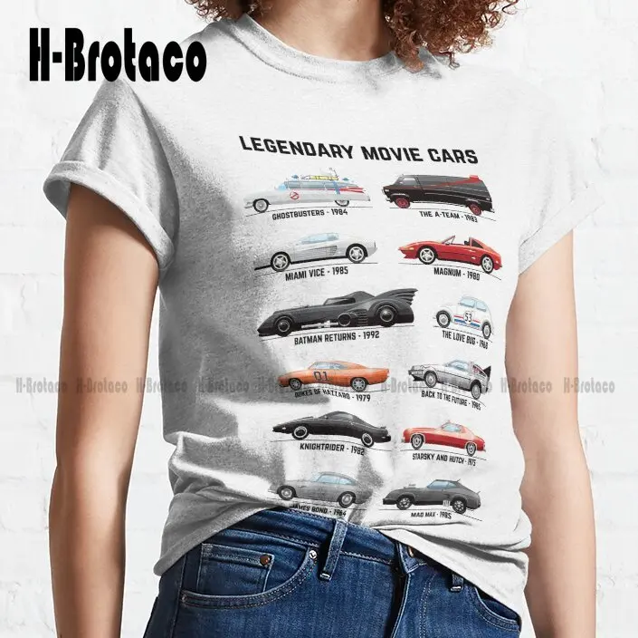 Classic Movie Cars Cars Automobiles Tv Show Cars 80S 90S Old School Classic T-Shirt Creative Funny Tee Xs-5Xl Unisex New Popular