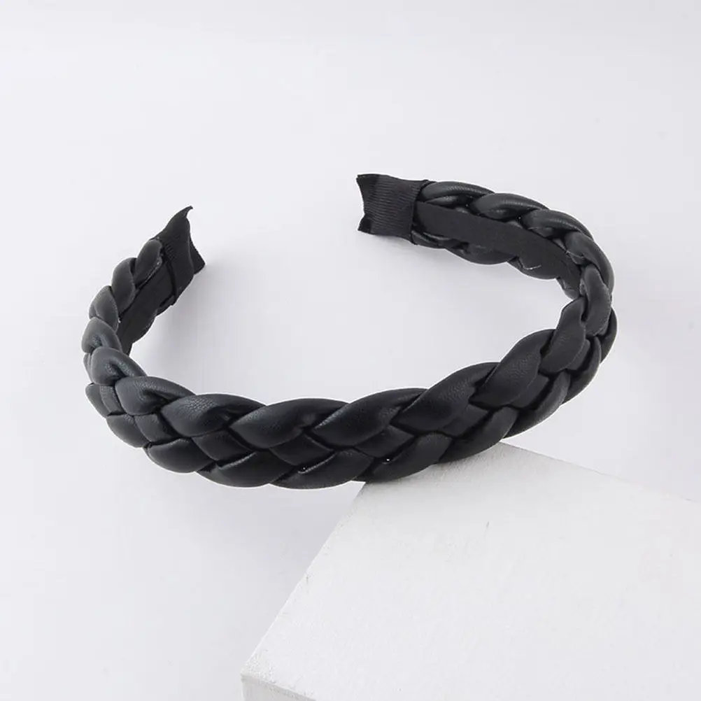 

Изящная плетеная широкая повязка для волос из высококачественного полиуретана для праздничных мероприятий, сценических выступлений и фотосессий