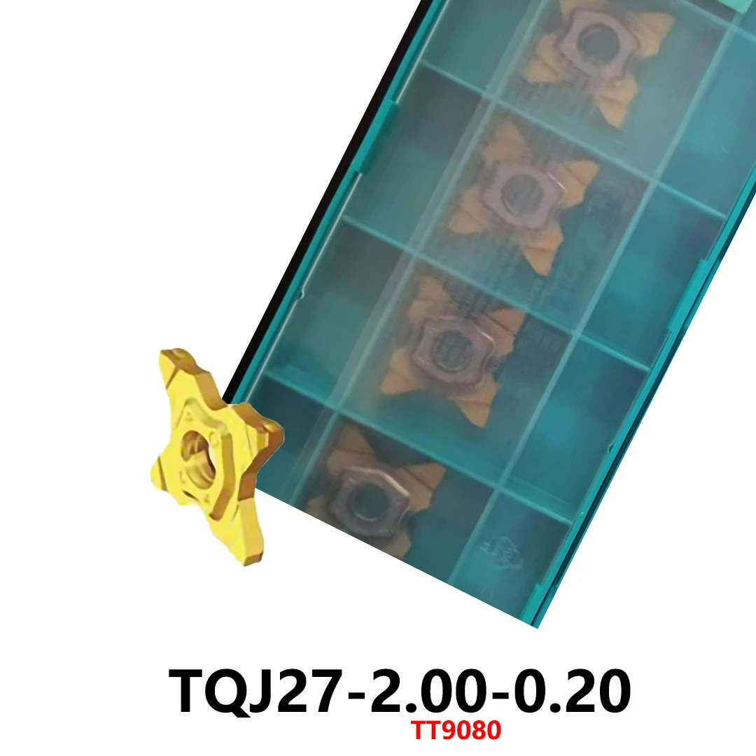 Original TQJ 27 TQJ27-2.00-0.20 TT9080 Carbide Inserts TQJ27 2.00 0.20 CNC Blades For Shank External Internal Tools Holder