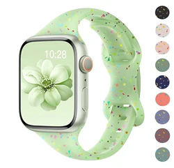 Slim Silicone Band for Apple watch Straps 40mm 41mm 45mm 44mm 49mm 42mm 46mm bracelet iwatch Series 11 10 9 8 7 6 SE3 Ultra 3 2