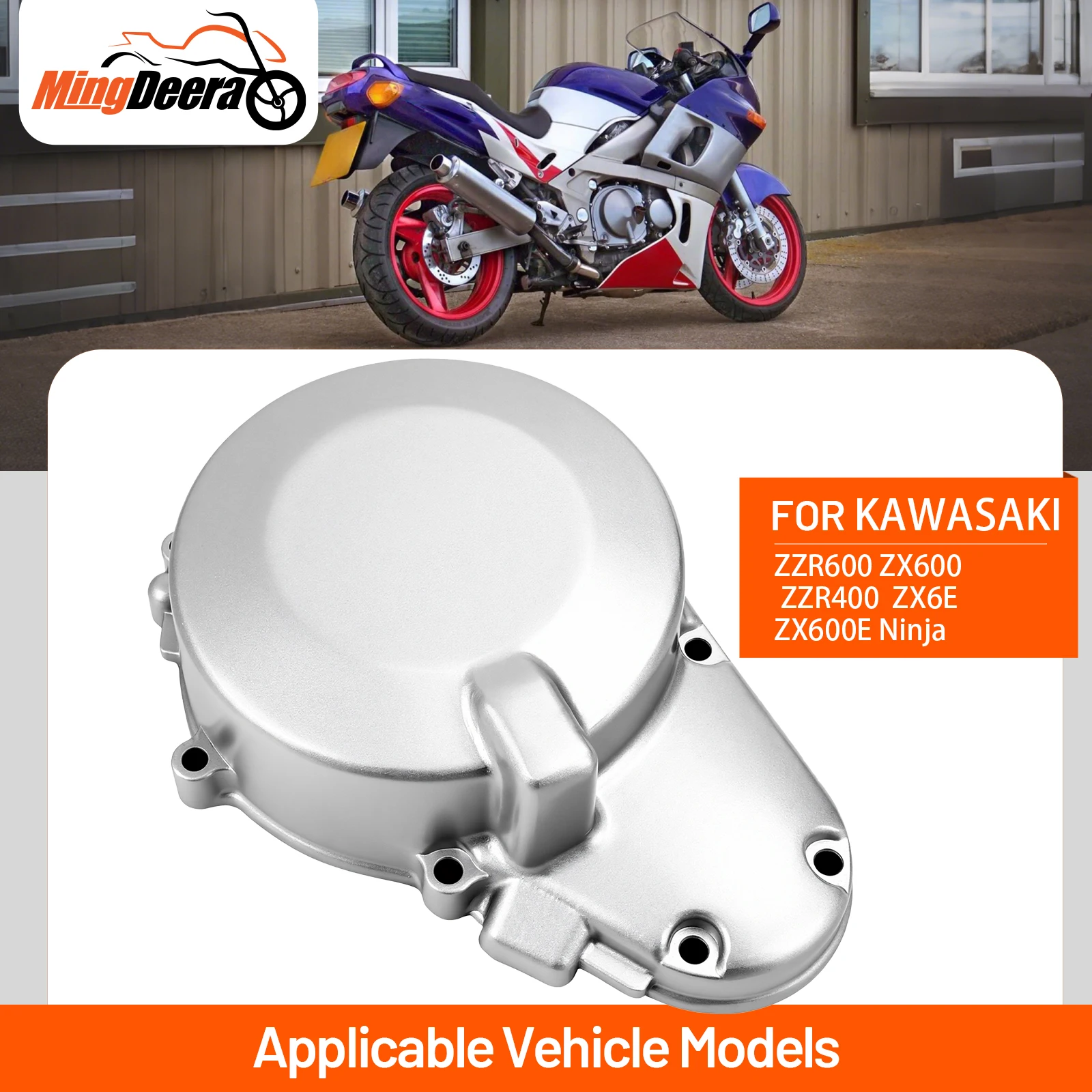 

Motorcycle Engine Crankcase Stator Cover For KAWASAKI ZZR600 ZX600 ZZR400 1992-2004 ZX600E Ninja ZX6E 1990-2004 Left Side