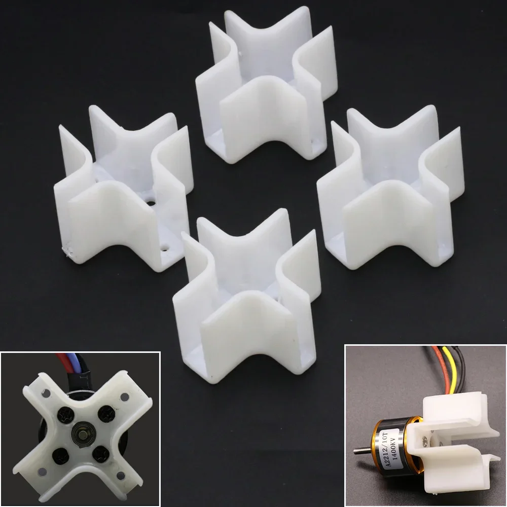 4Pcs Plastic Motor Mount Cross Brushless Motor Base for SunnySky XXD Motor KT Board / SU27 RC Airplane Drone Model Parts