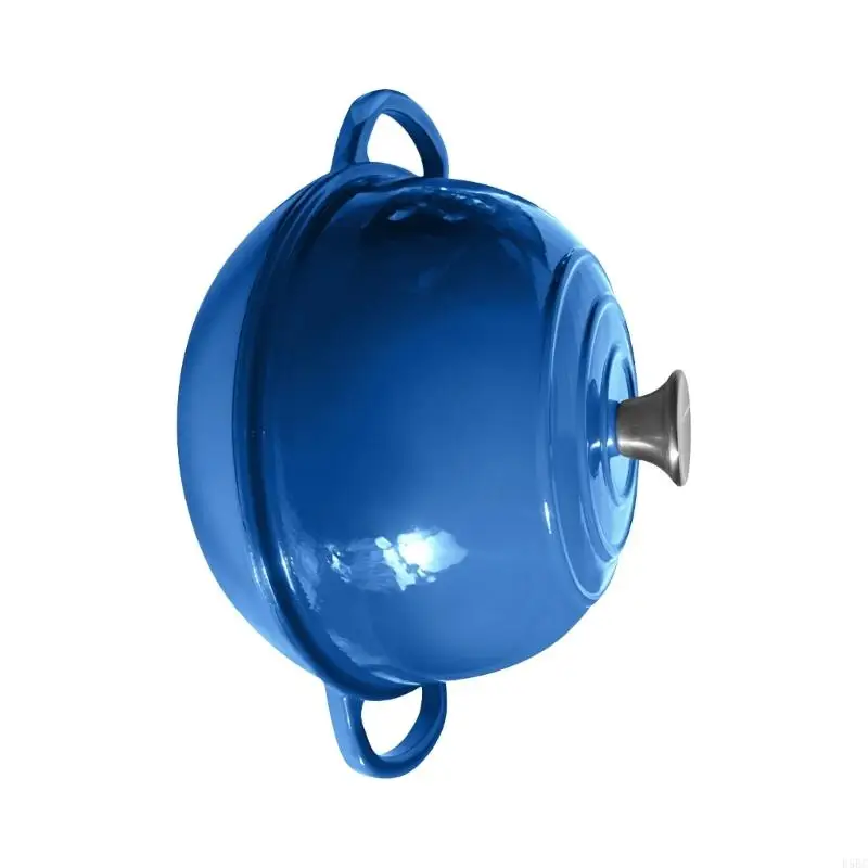  All Purpose Metal Enameled Cookware With Lid Good For Roasting Braising And Oven Baking