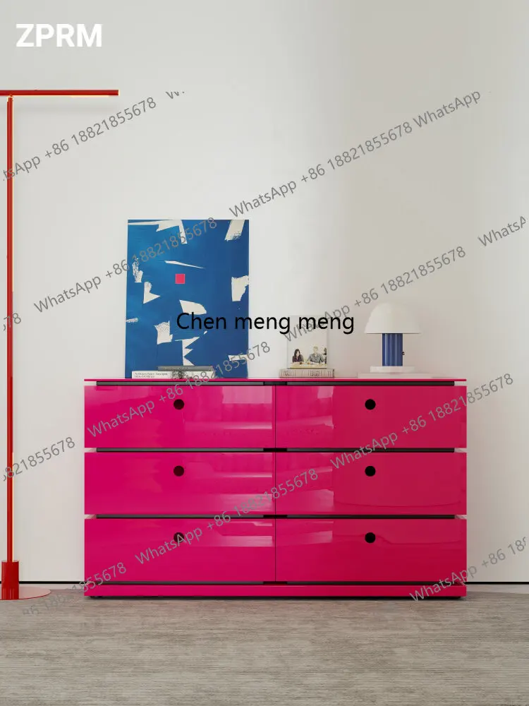 

Entrance cabinet Italian minimalist chest cabinet light luxury high-end living room designer art locker