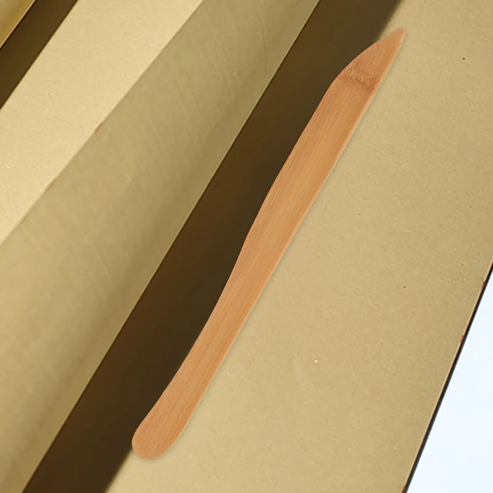 Ergonomic Bamboo Paper Cutter Portable Household Mail Opener Lightweight Multi-Function Envelope Accessory Paper Cutter