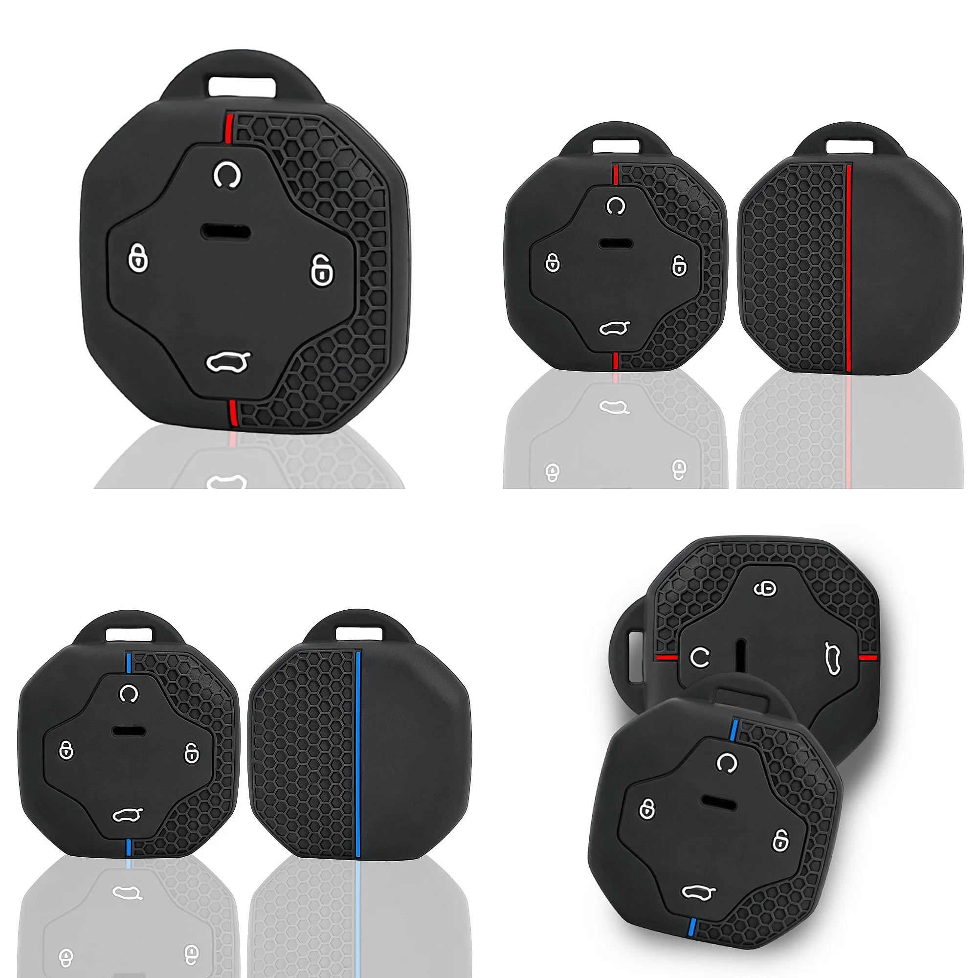 2026 Silicone Car Key Case Cover Protective For Chery Jetour Genesis Traveller T2 X90 X70 X95 DASHING X-1 Plus DTC L9 Keychain