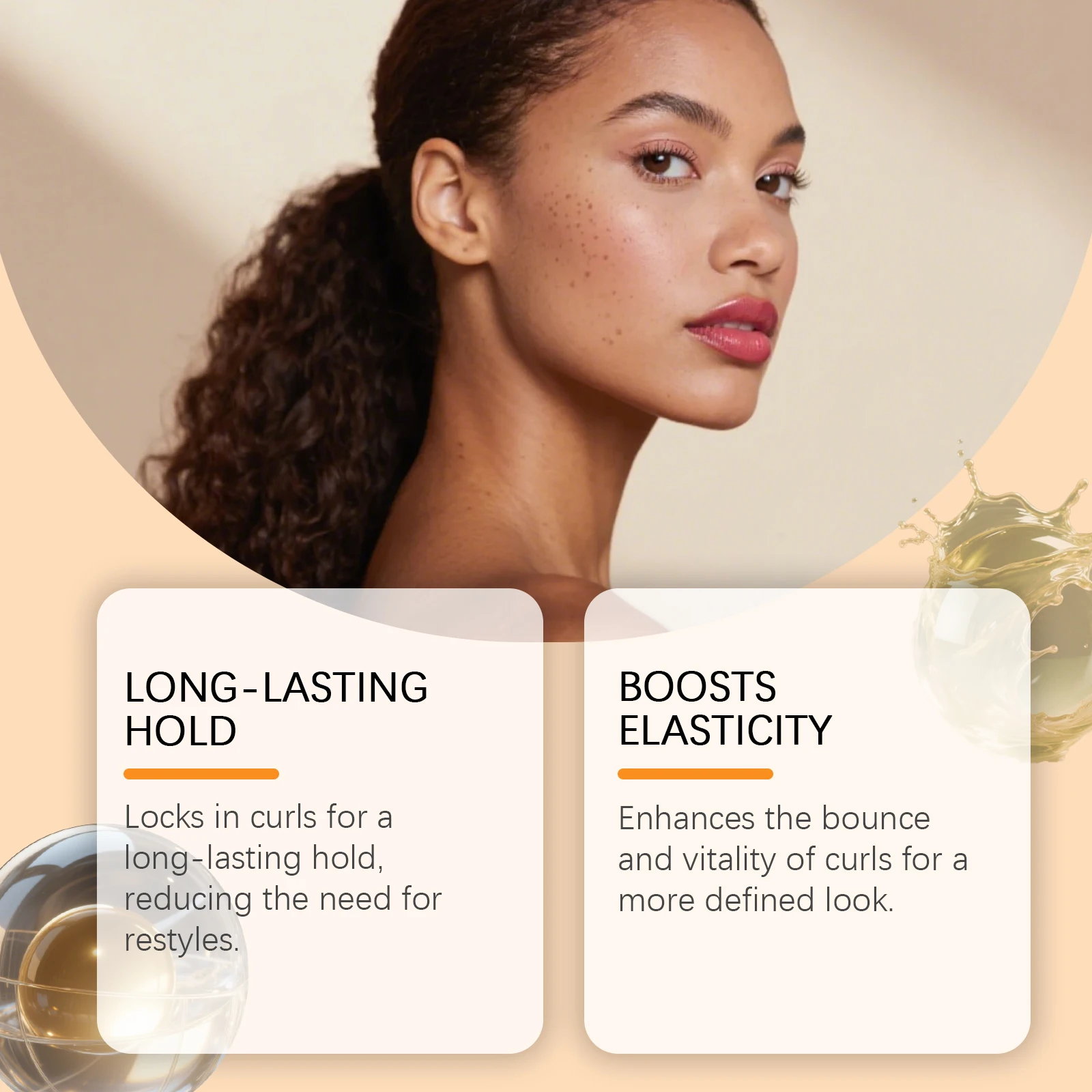 Moisturizing Curly Hair Styling Cream-A Styling Cream for Creating Natural Curls and Achieving Lightweight, Natural-looking Hair