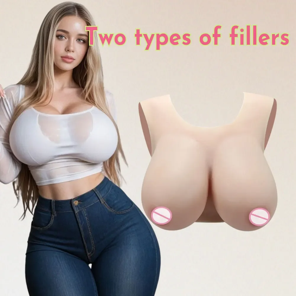 Payudara Silikon Palsu Bentuk Dada Besar Ukuran CDEGH untuk Crossdresser, Transvestit, Sissy, Drag Queen