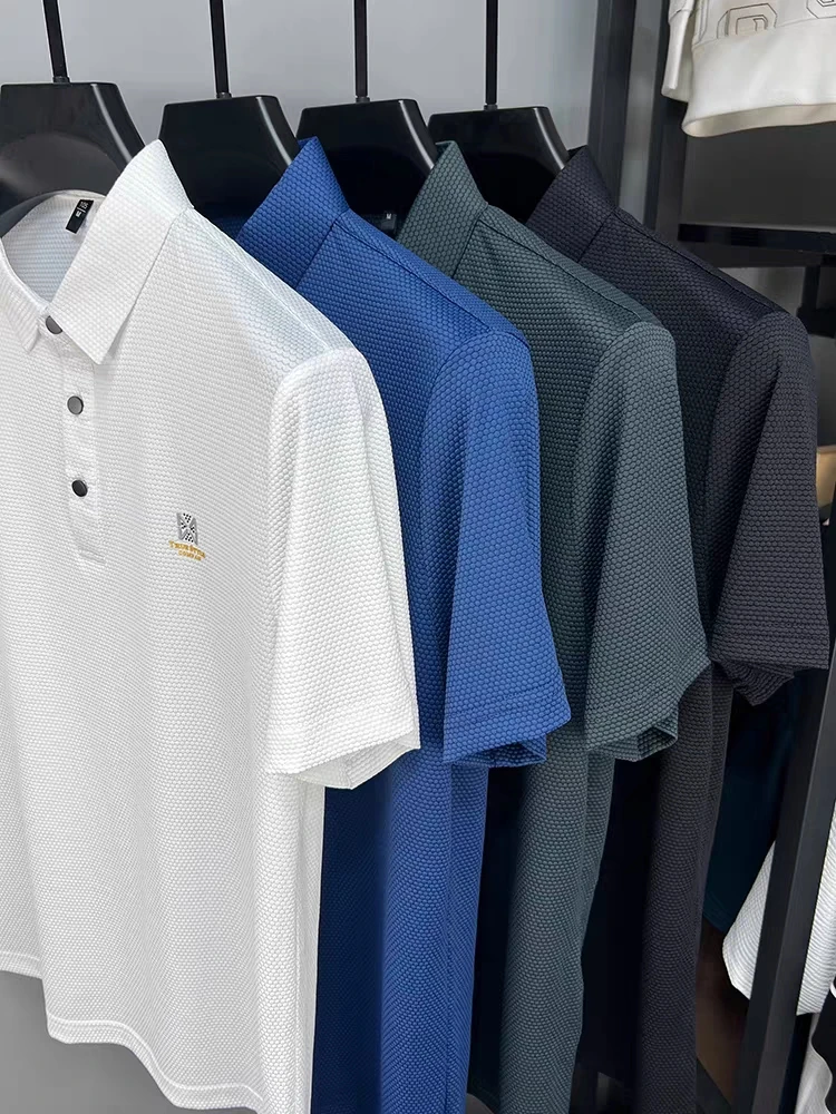メンズ半袖ポロシャツ,ラペルシャツ,レタリングプリント,カジュアル,通気性,トレースなし,ハイエンド,夏のファッションブランド