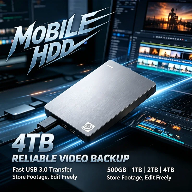 Portable Hard Drive New OEM Expansion External HDD USB 3.0 High-Speed Compatible with Mac PC Slim & Reliable