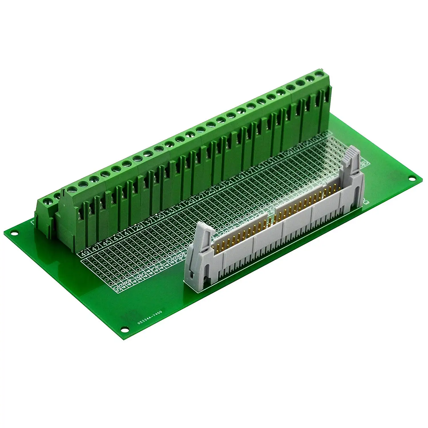 CZH-LABS IDC-50 Male Header Connector Breakout Board Module, IDC Pitch 0.1