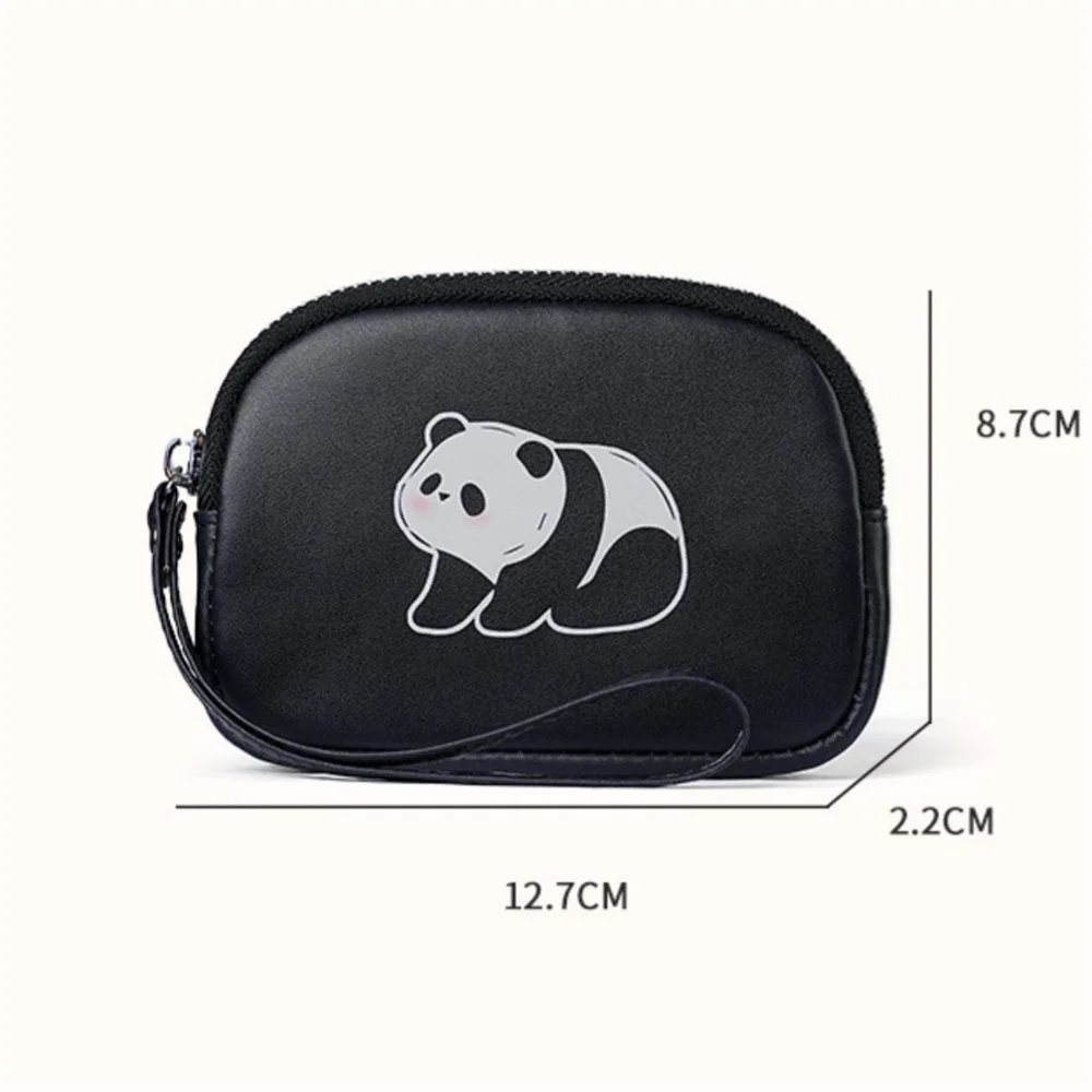

Cartoon Zipper Wallet Cosmetic Case Wrist Bag For Daily Use Gift Storage