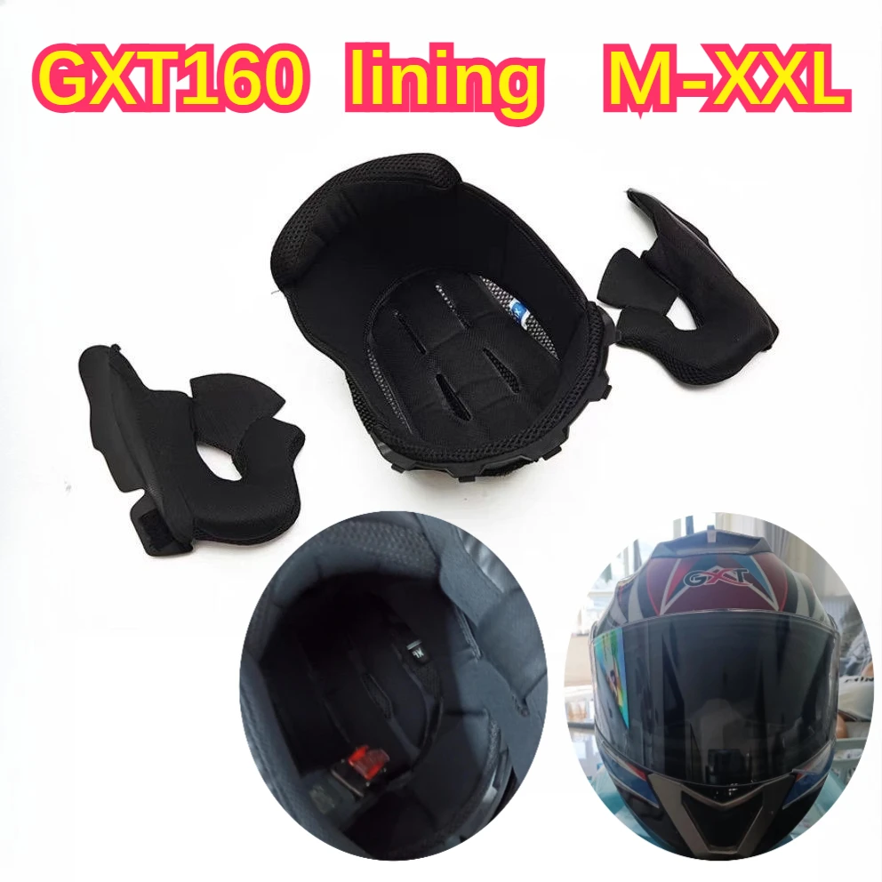 Original GXT160 Motorcycle Helmet Lining G-160 Flip Up Helmet Lining GXT-160 Helmet Replacement Parts