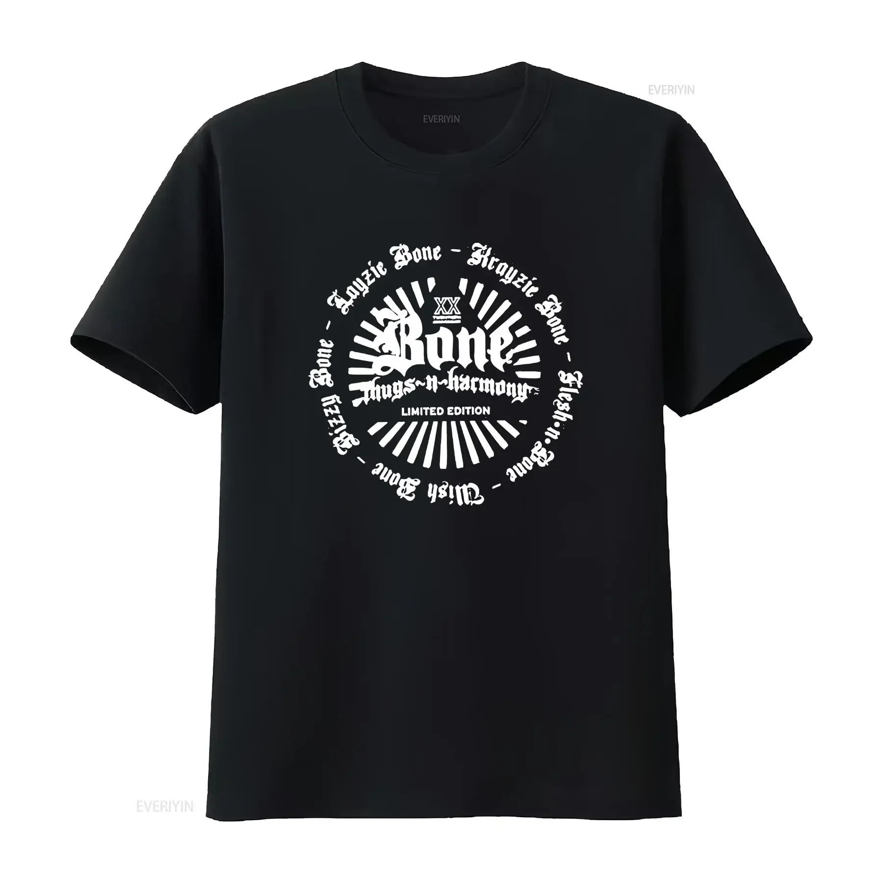 Hip Hop Bone Thugs N Harmony Bizzy Wish Layzie Thugz Cry Buddah Lovaz T Shirt vintage Washed streetwear Versatile