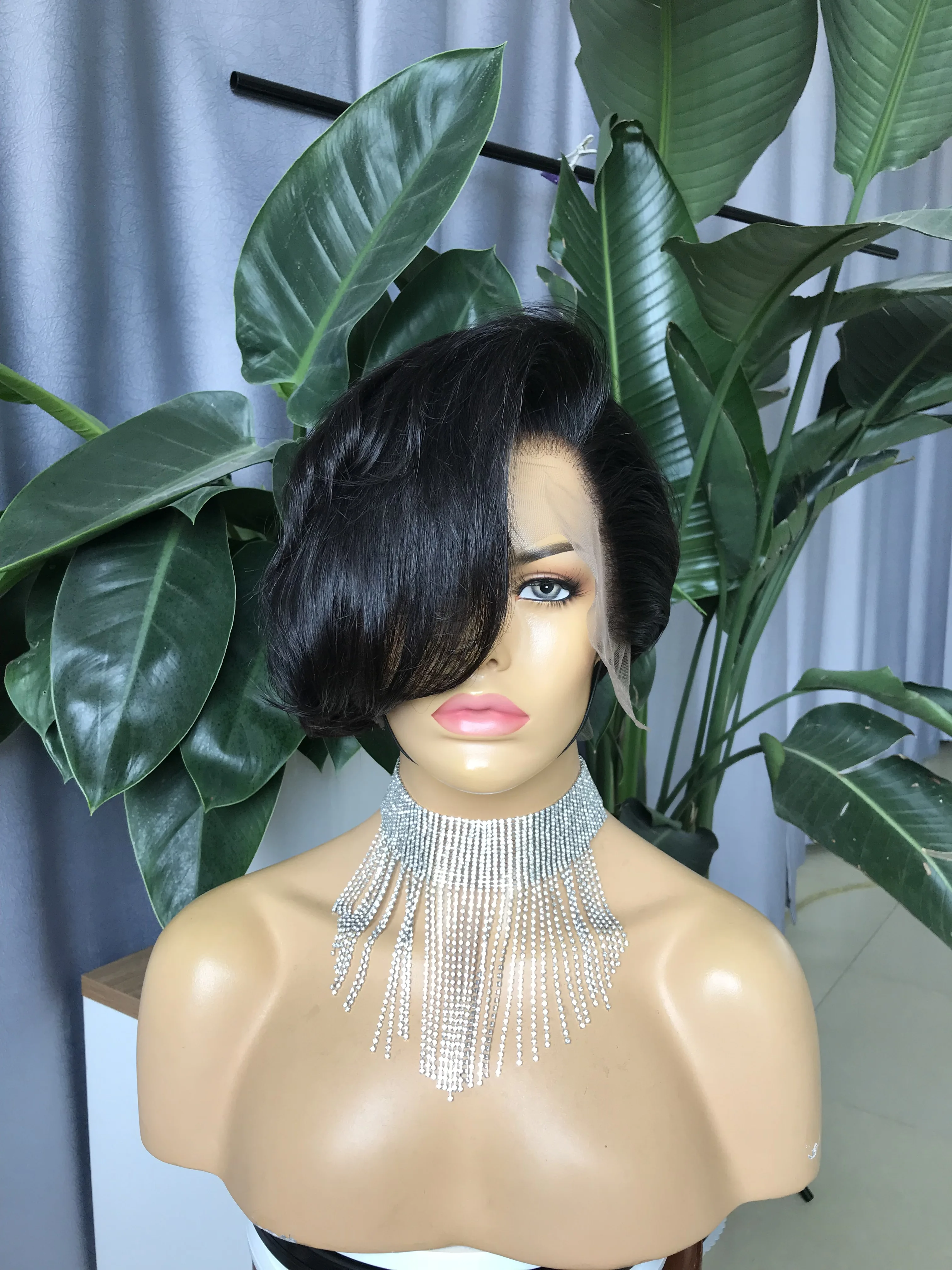 Hot Selling Glueless Pixie Wig Perucas Cabelo Humano Original Lace Front Wig Human Hair Wigs For Black Women