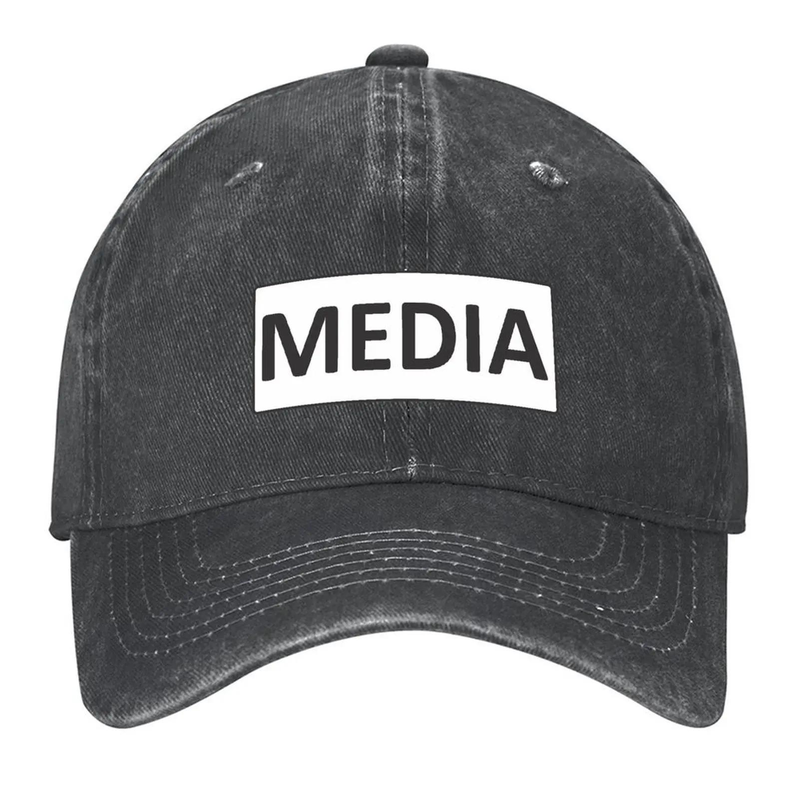 

Media Reporter Correspondent Journalist Baseball Cap Vintage New In The Hat cute Hats For Women Men's