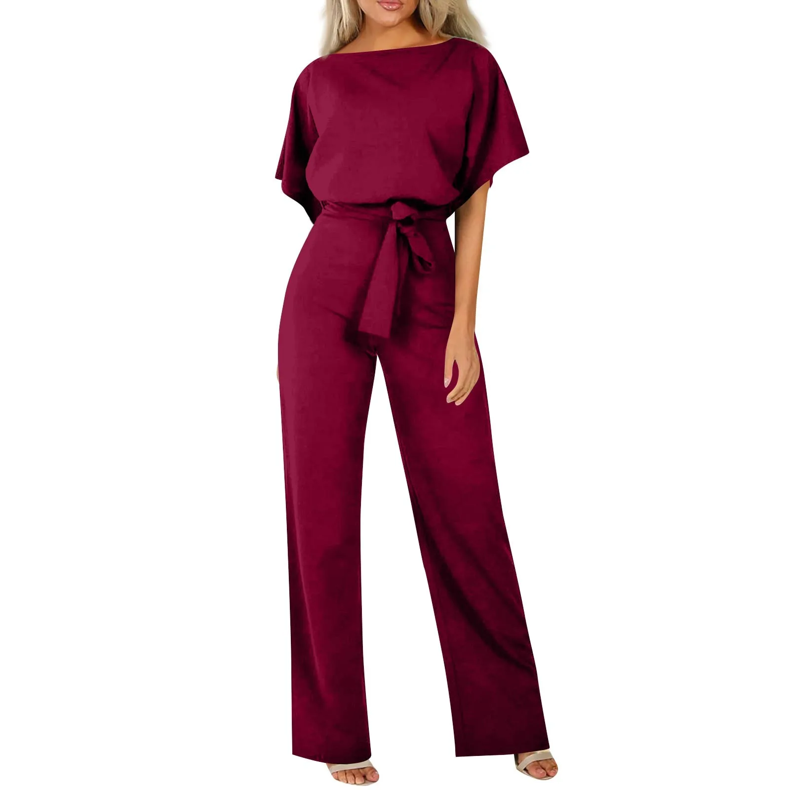 Mode femme décontracté à manches courtes combinaison pull combinaison combinaisons pour femmes décontracté femmes saut costume femmes combinaison été