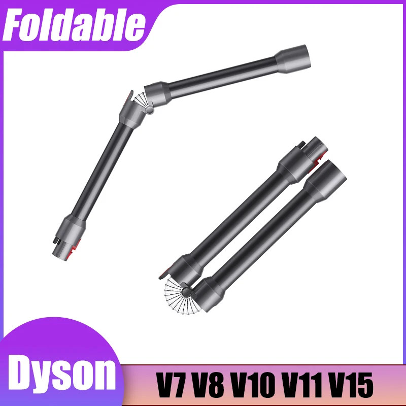 

Black Grey For Dyson Foldable V7 V8 V10 V11 V15 Cordless Vacuum Cleaner Accessories Quick Release Tube Foldable Extension Wand