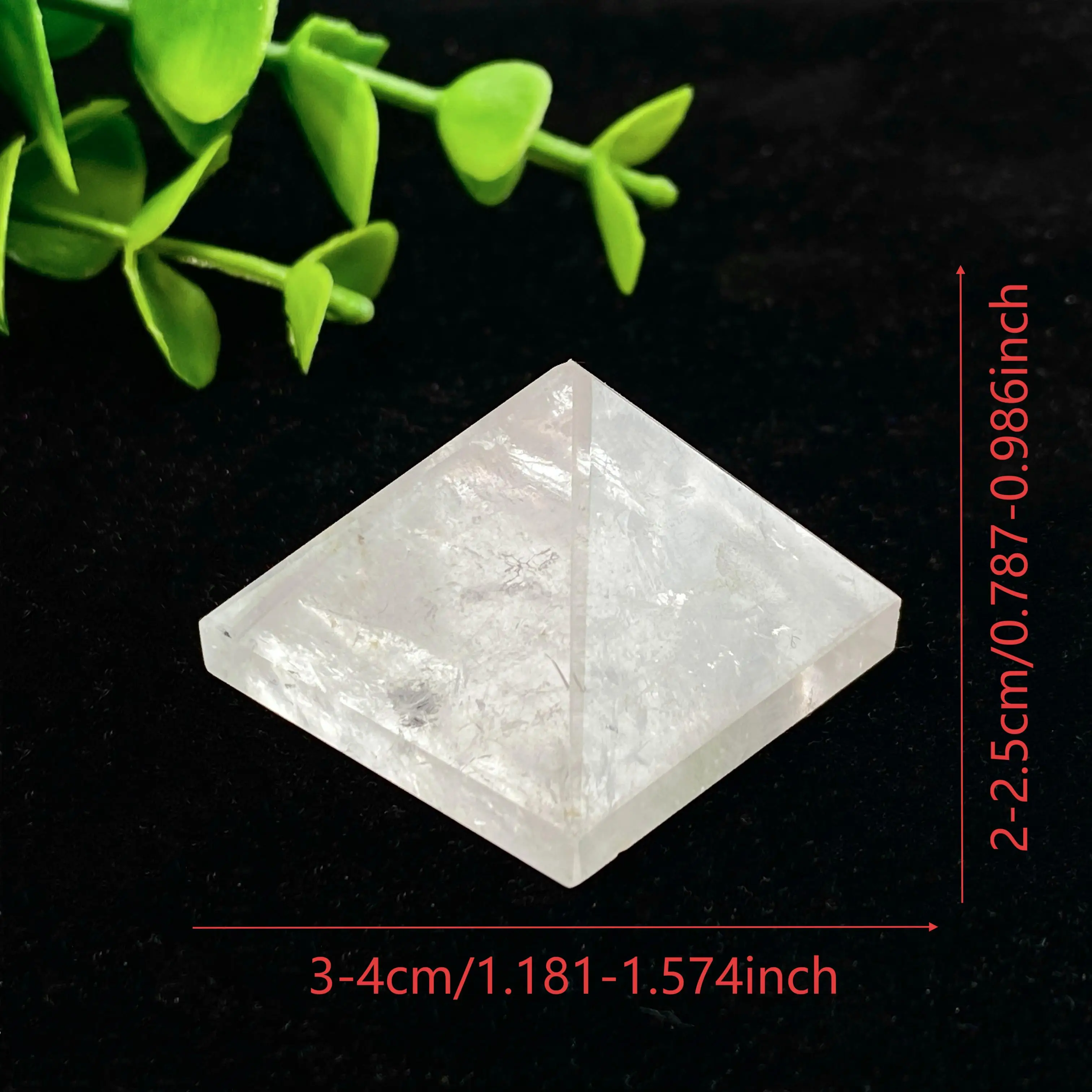 Natural Crystal Clear Quartz Pyramid Quartz Healing Stone Chakra Reiki Crystal Point Tower Home Decor Meditation Ore Mineral