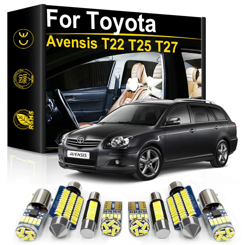 

Car Interior LED Light For Toyota Avensis T22 T25 T27 1997 2005 2006 2010 2016 2017 2018 Accessories Canbus License Plate Lamp